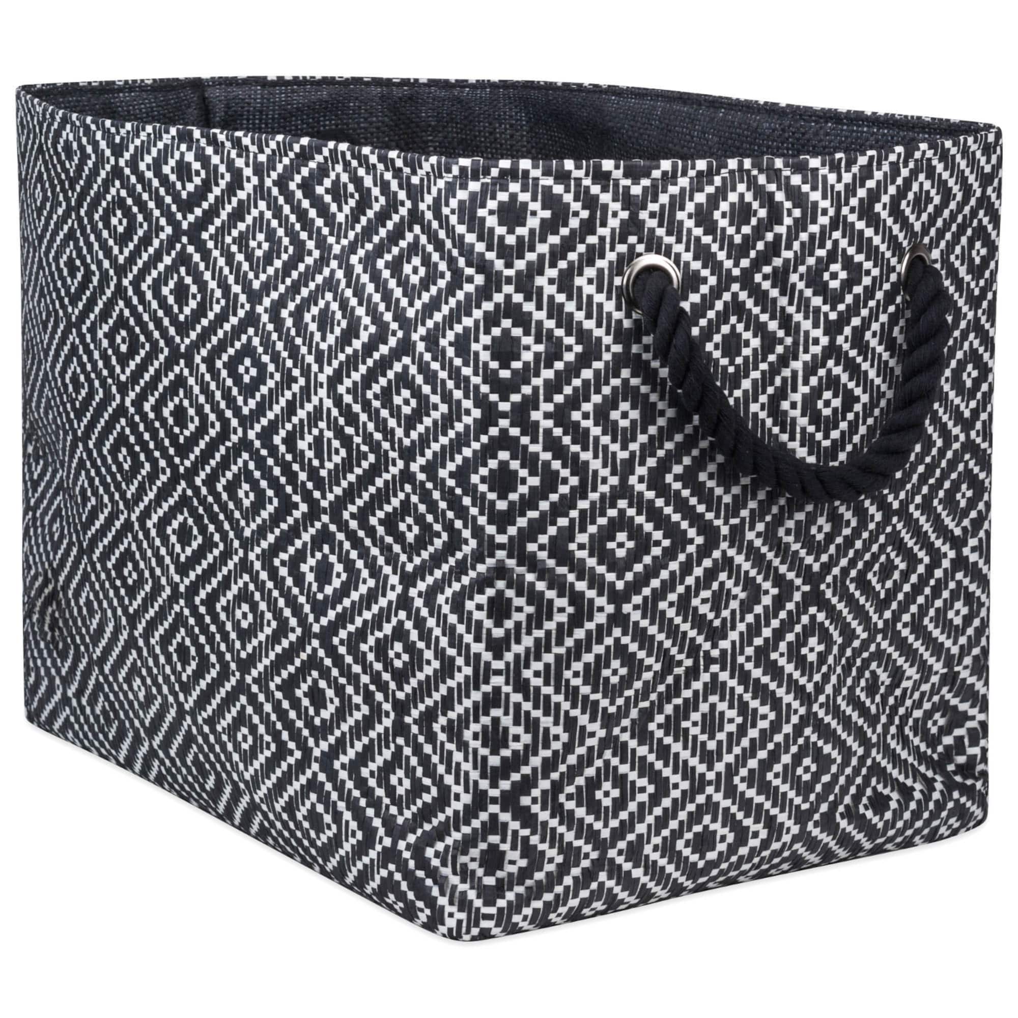 DII® Large Rectangle Diamond Basketweave Paper Bin